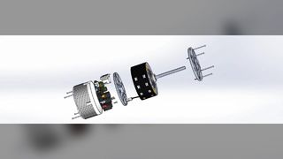 Tampilan 3D Motor ECM Changzhou Trustec